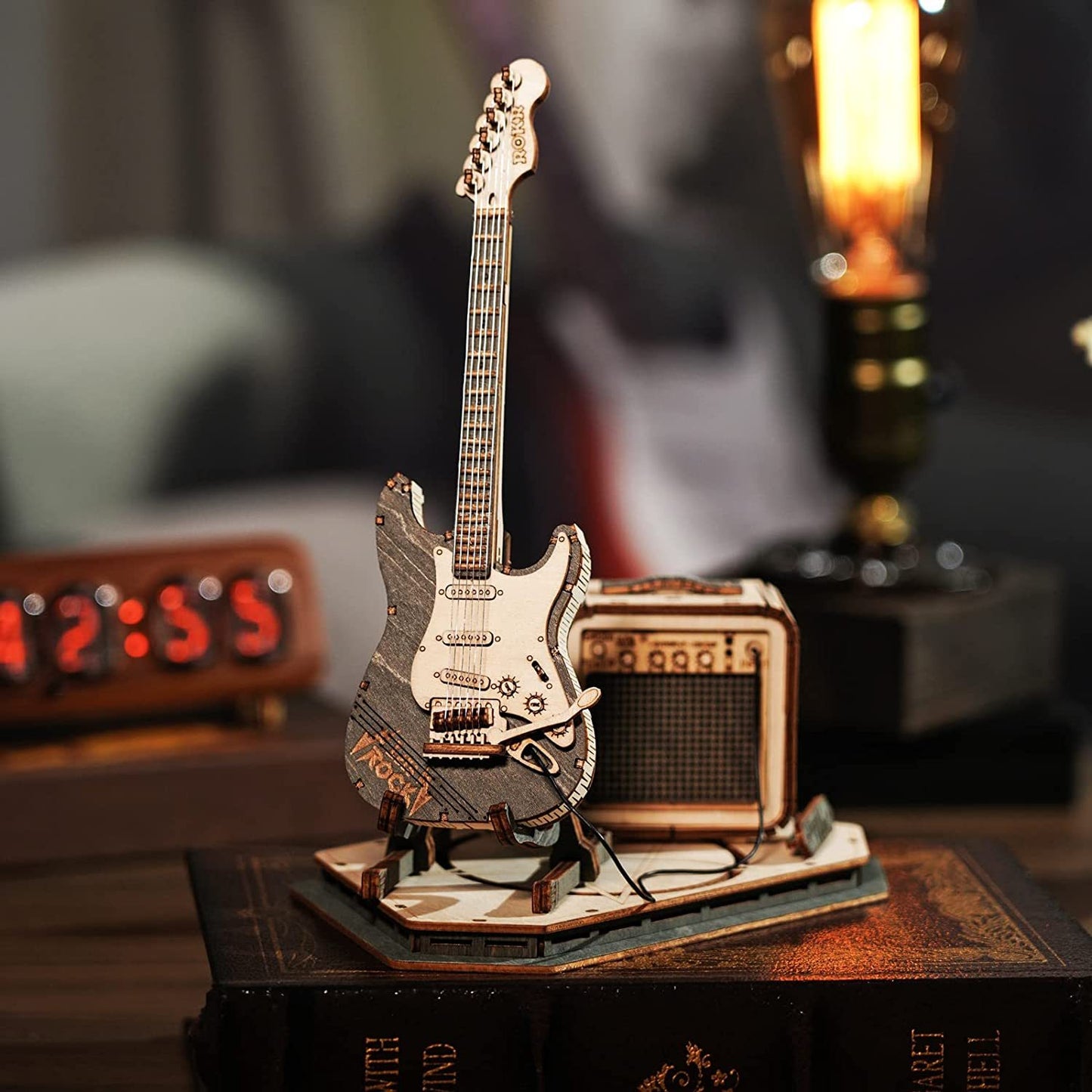 ROKR Electric Guitar 3D Model Puzzle - Great Gift For Guitar Lovers