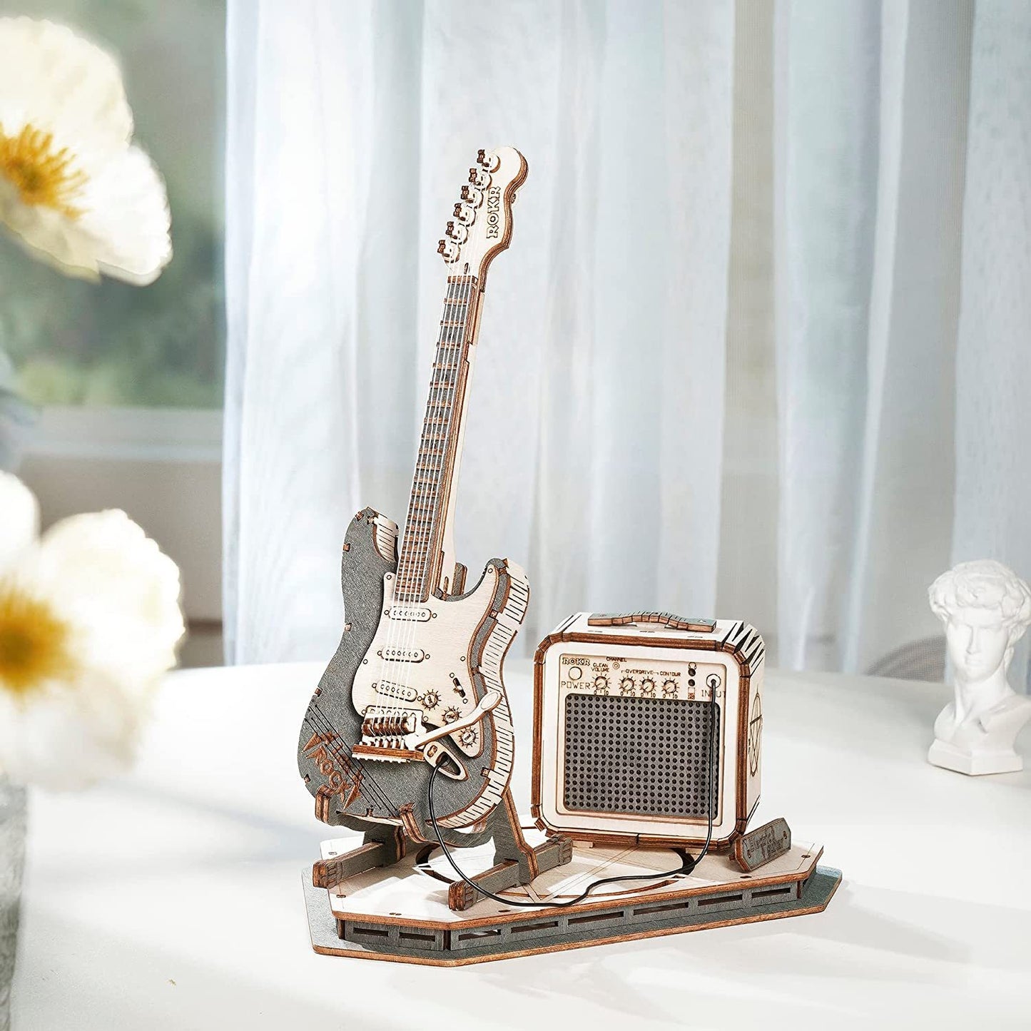 ROKR Electric Guitar 3D Model Puzzle - Great Gift For Guitar Lovers