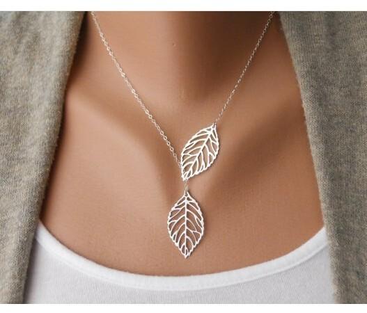 Leaf Necklace | Gold or Silver Plated