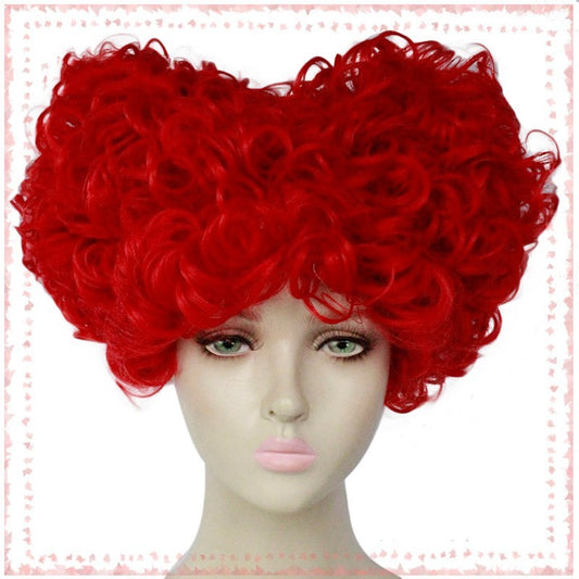 Alice Queen of Hearts Red Fancy Dress Wig