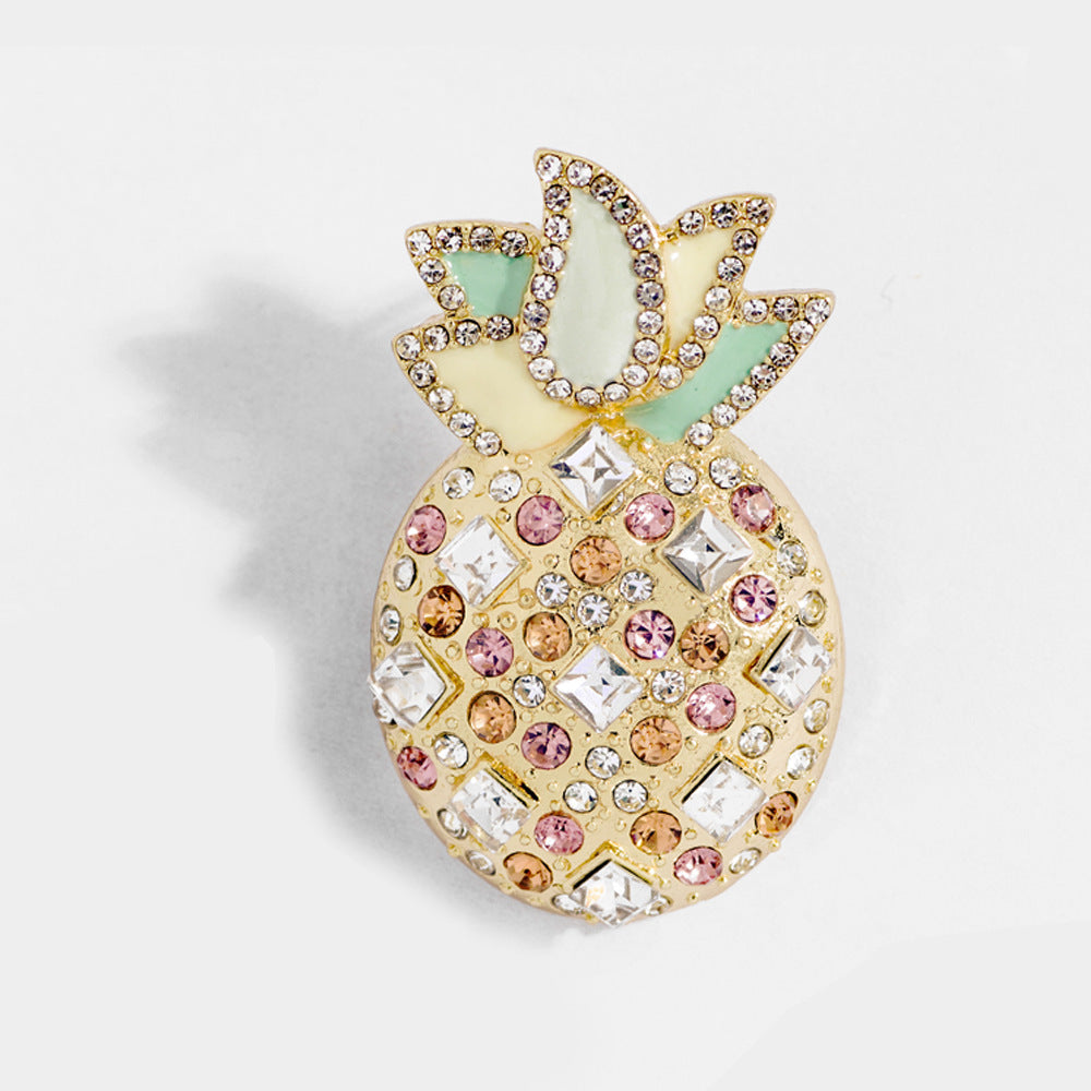 Playful Cubic Zirconia Pineapple Earrings