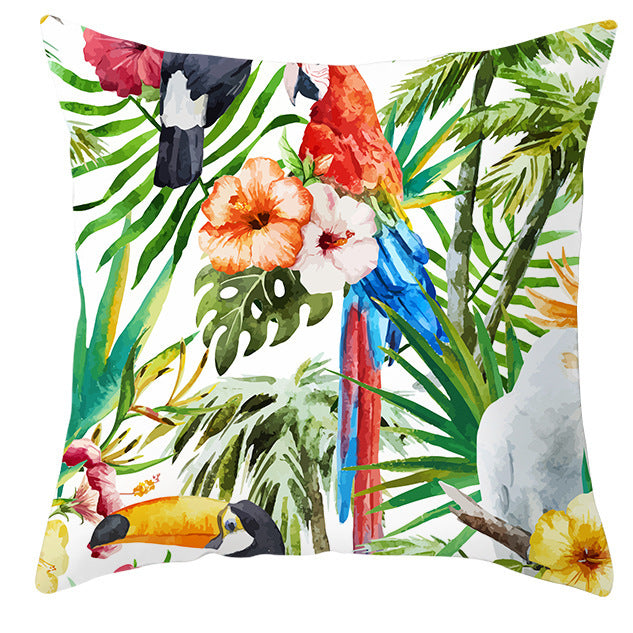 Bold Tropical Print Cushion Covers