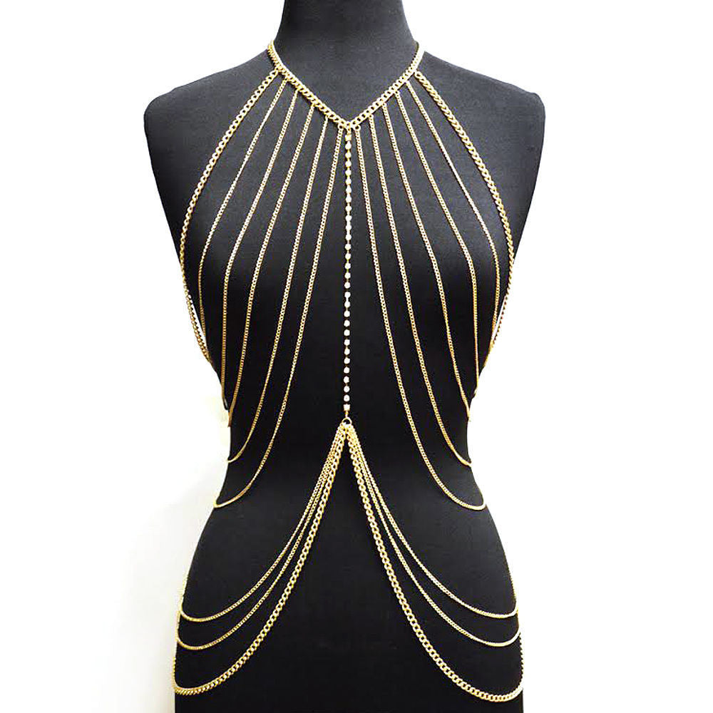 Gold Full Body Chain Jewelry