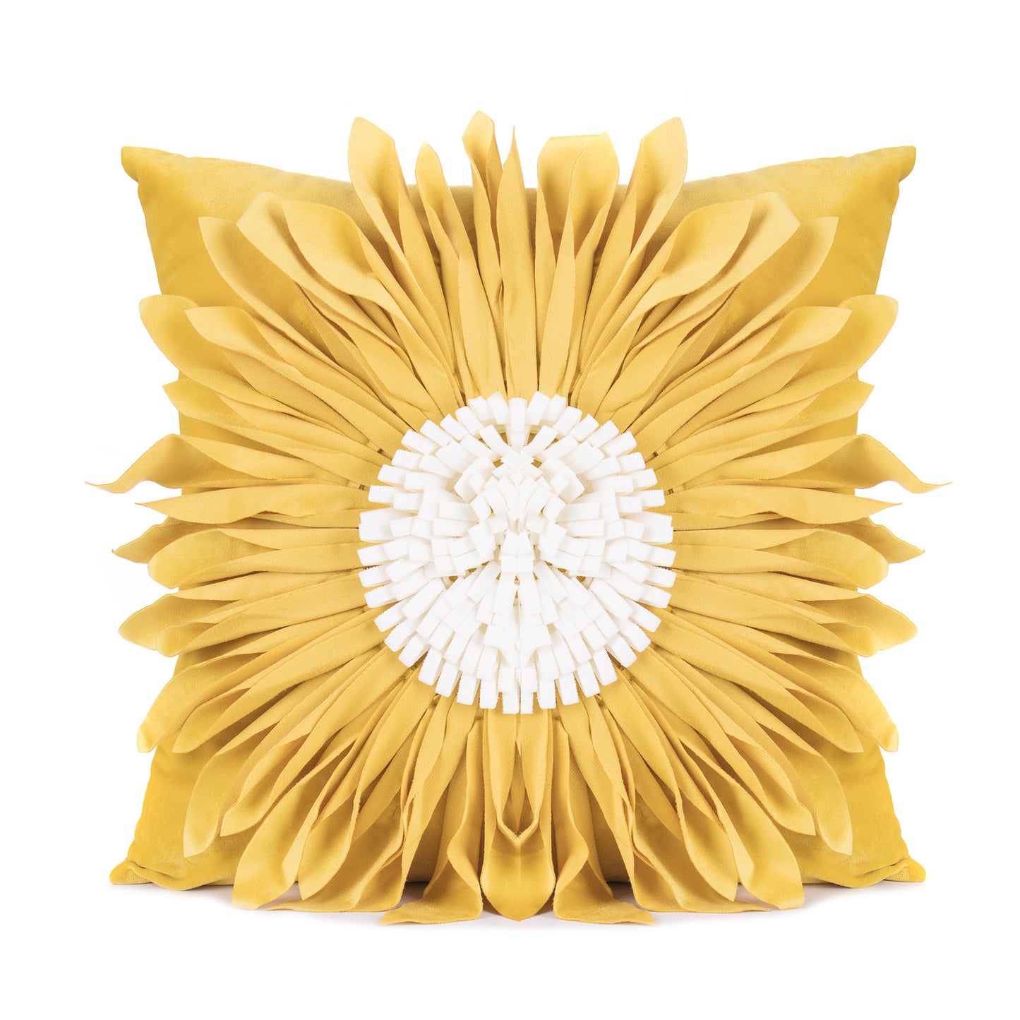 Modern 3D Chrysanthemum Throw Pillow Cushion Covers | 4 Colour Choices