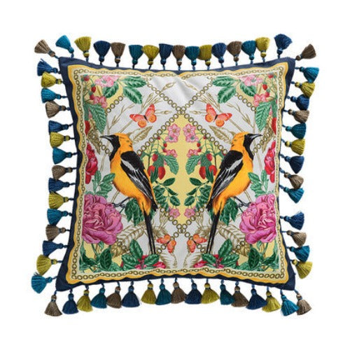 Luxury Botanical Throw Pillow Cushion Covers - Square 43cm