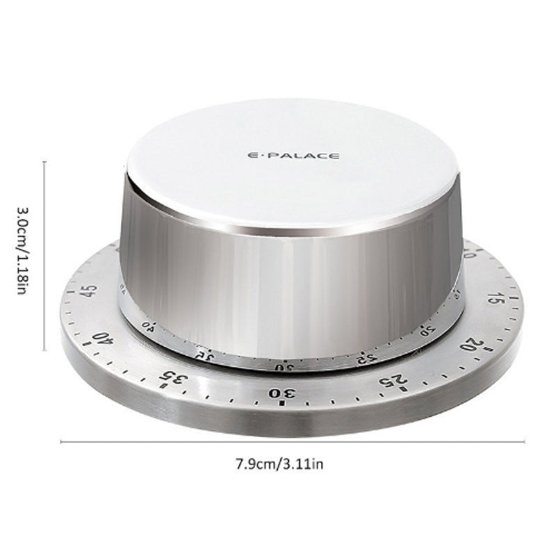 Stainless Steel Mechanical Kitchen Timer Alarm Clock