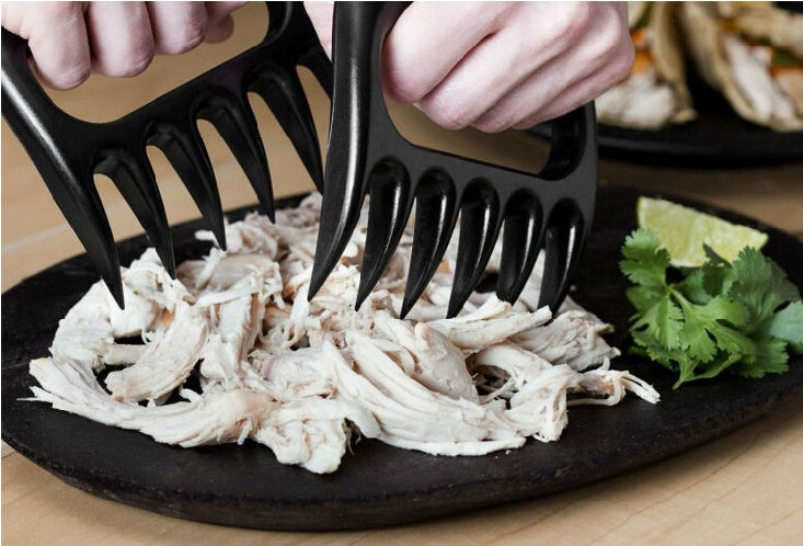 A Pair of Bear Claw Meat Shredders for Pulled Pork or Beef BBQ