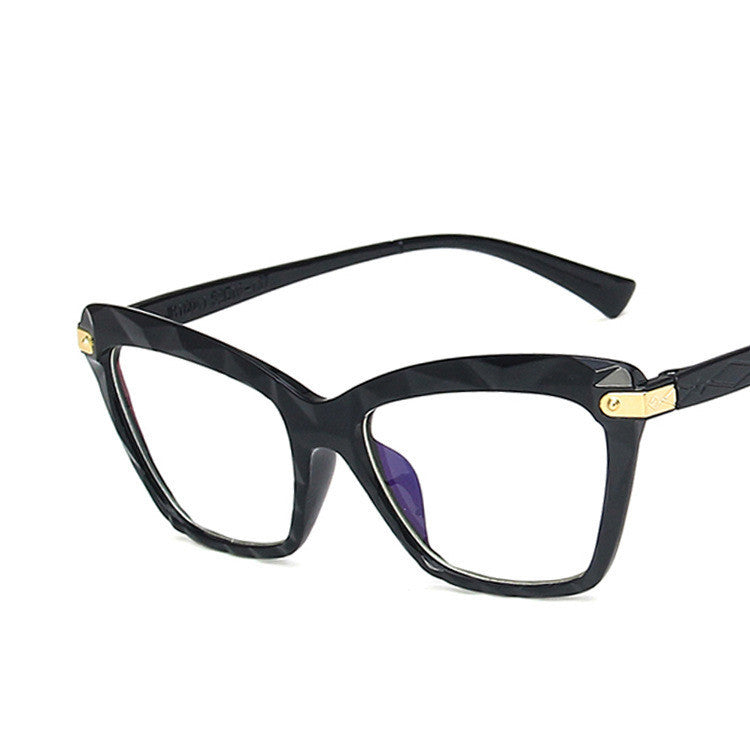 Retro Cat Eye Glasses Clear Lens Blue Light Protection Oversized Eyewear