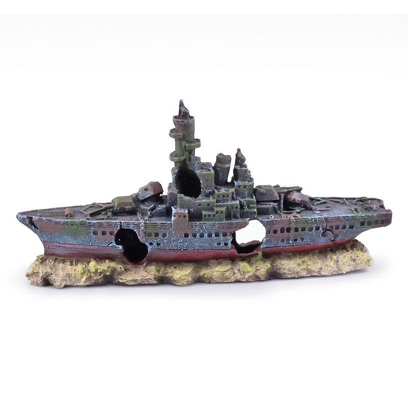 Sunken Ship and Plane Resin Fish Tank Decoration | 5 Styles Available