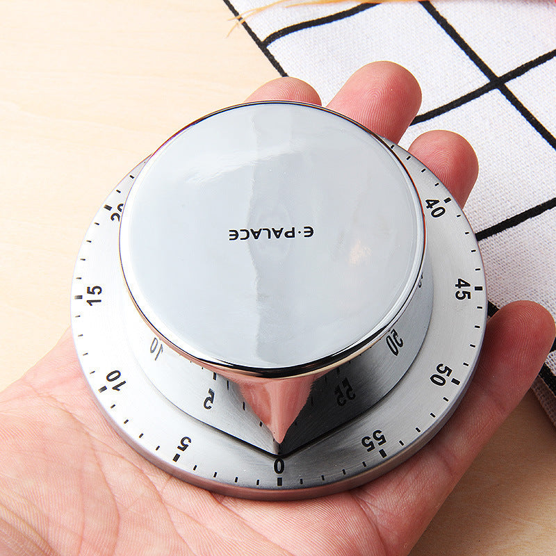 Stainless Steel Mechanical Kitchen Timer Alarm Clock