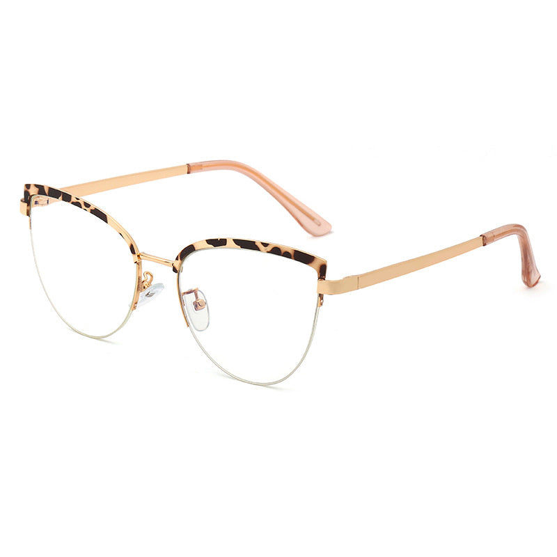 Large Over Sized Frame Retro Clear Lens Cat Eye Fashion Glasses