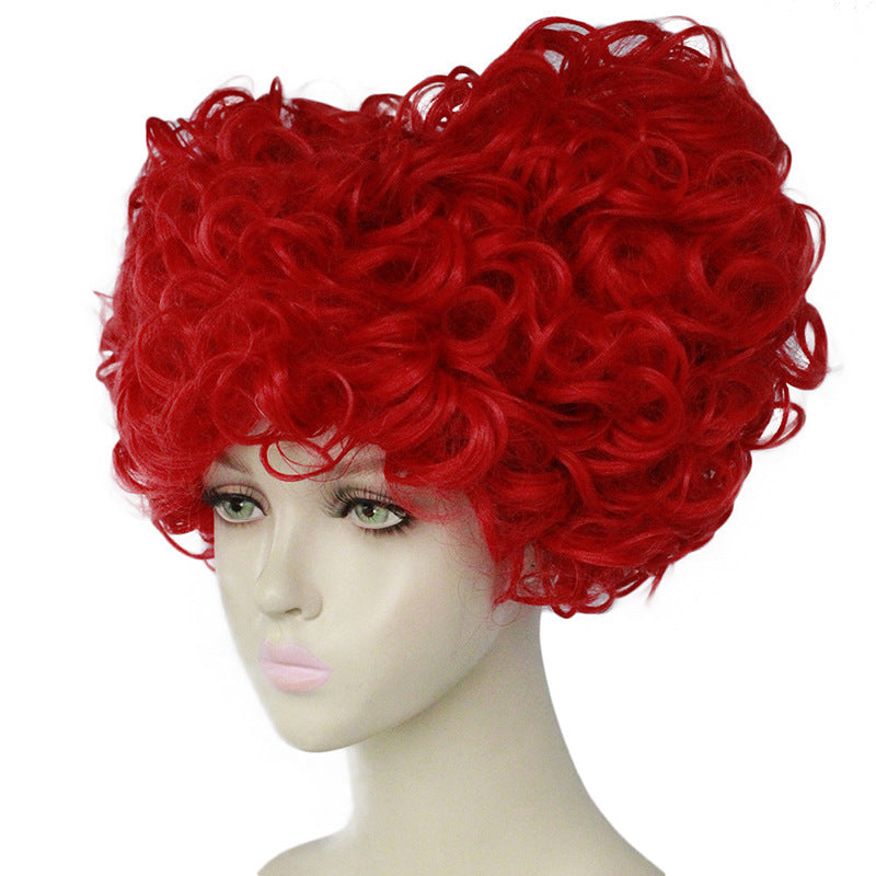 Alice Queen of Hearts Red Fancy Dress Wig