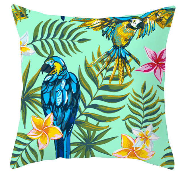 Bold Tropical Print Cushion Covers