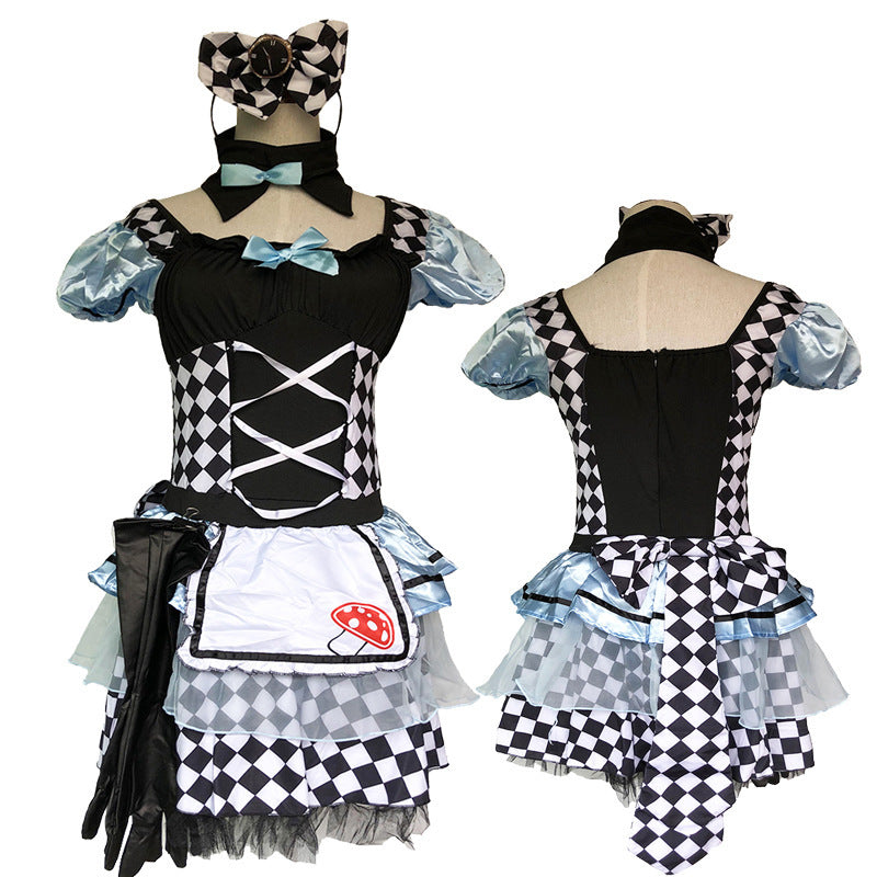 Alice Adult Fancy Dress Costume Role Play Dress Up Outfit Dress