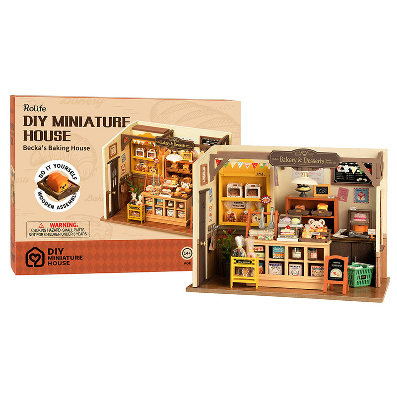 Rolife Becka's Bakery DIY Miniature Shop 3D Wooden Puzzle