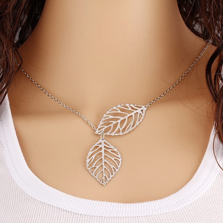 Leaf Necklace | Gold or Silver Plated