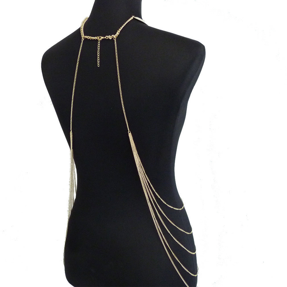 Gold Chain Full Torso Body Jewelry