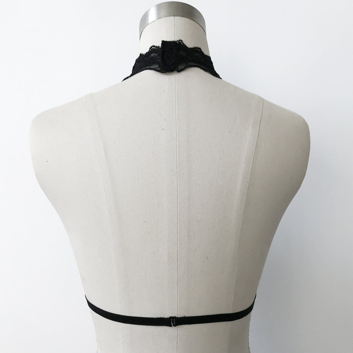 Lace Choker Victorian Inspired Bondage Top | Black or White