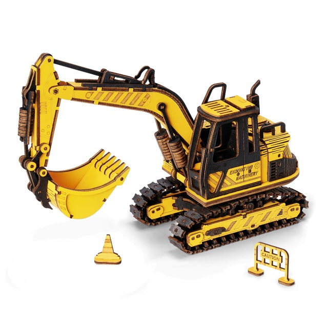 ROKR Construction Vehicles DIY Model Series - Moveable Assembly 3D Wooden Puzzles