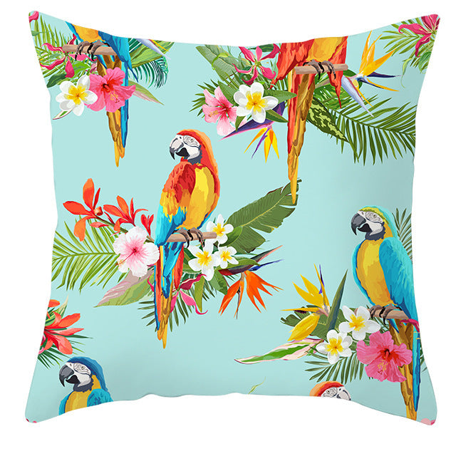 Bold Tropical Print Cushion Covers