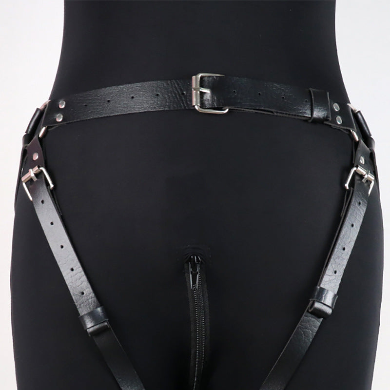 Leather Waist Thigh and Bum Bondage Harness