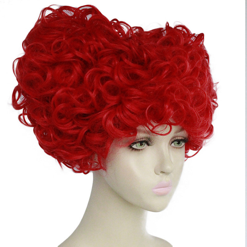 Alice Queen of Hearts Red Fancy Dress Wig