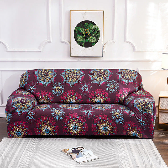 Bohemian Style Stretch Sofa Cover