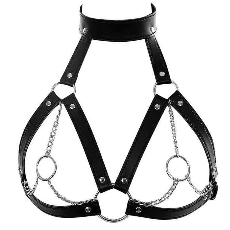 Adjustable Leather Lingerie Bondage Harness Top | 10 Great Colour Options