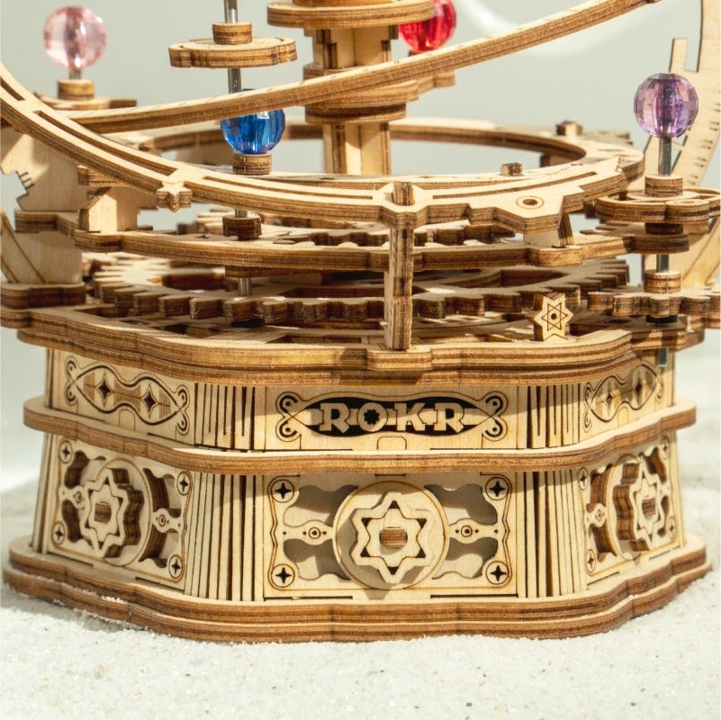 ROKR Music Box 3D Wooden Puzzle - Build Your Own Music Box Night Light