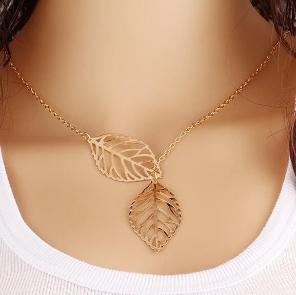 Leaf Necklace | Gold or Silver Plated