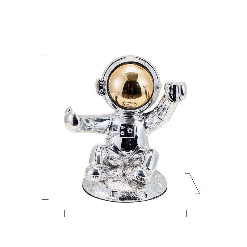 Astronaut or Astrobunny Wine Bottle Holder | Gold or Silver Finish