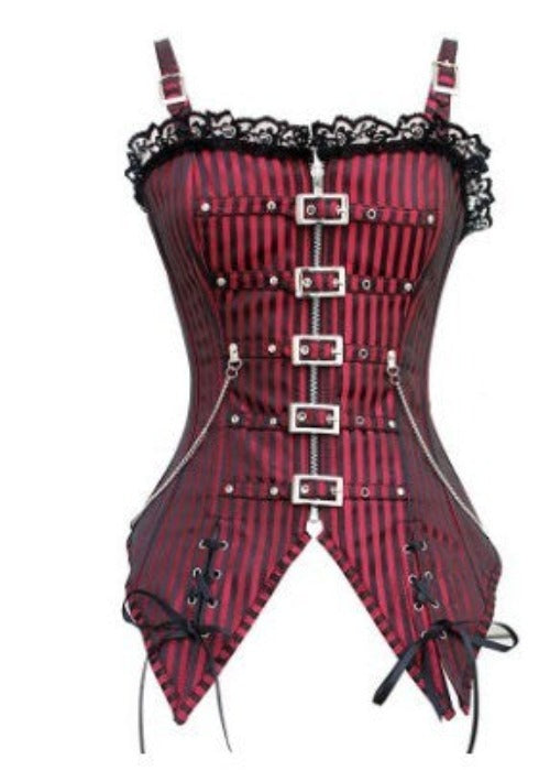 Steam Punk Gothic Corset | Red or Black