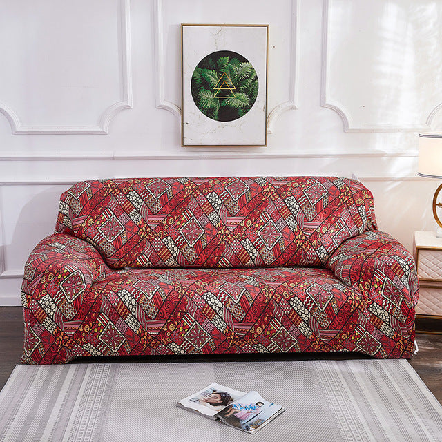 Bohemian Style Stretch Sofa Cover