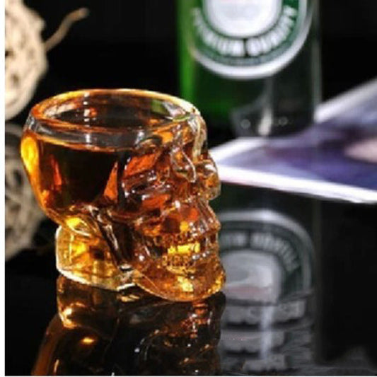 Glass Skull Shot Glass in 4 Sizes | 50ml, 80ml, 150ml, or 300ml