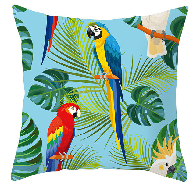 Bold Tropical Print Cushion Covers