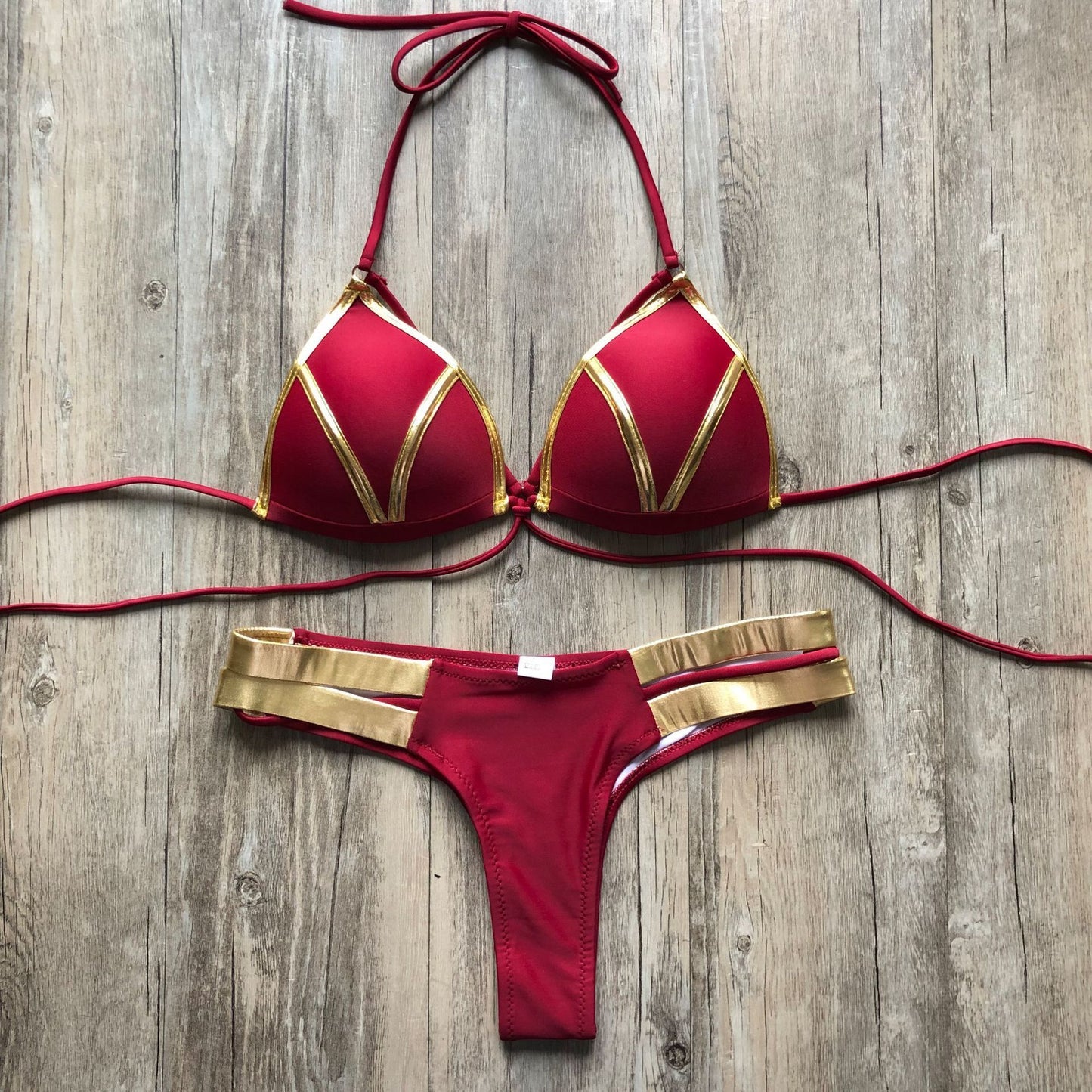 Metallic Contrast Bikini - Available in 8 Stunning Colour Combinations