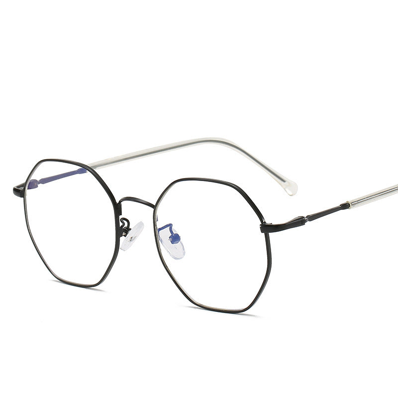 Irregular Geometric Anti-Blue Light Blocking Alloy Frame Fashion Glasses