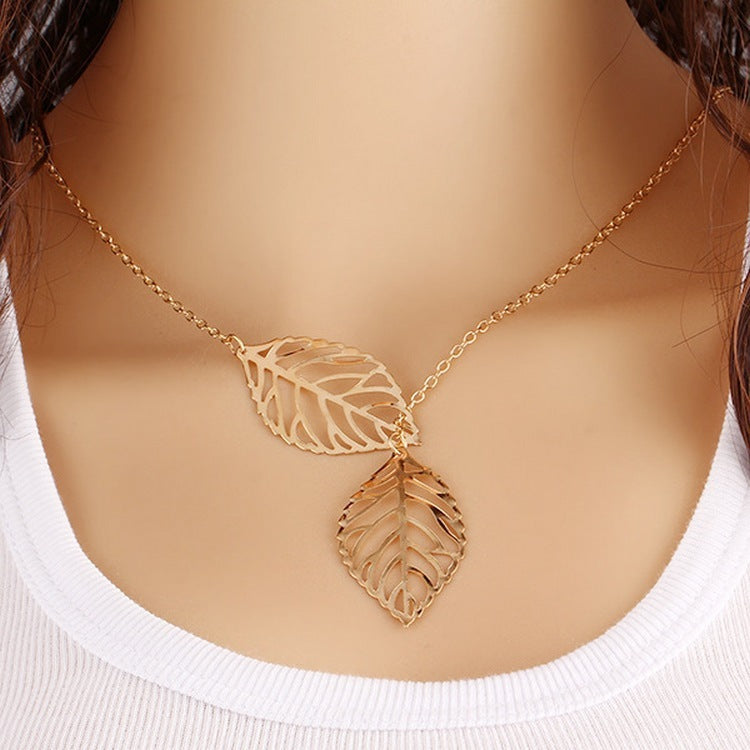 Leaf Necklace | Gold or Silver Plated