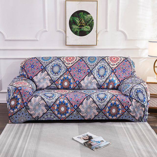 Bohemian Style Stretch Sofa Cover