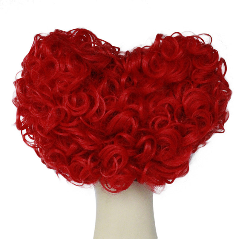 Alice Queen of Hearts Red Fancy Dress Wig