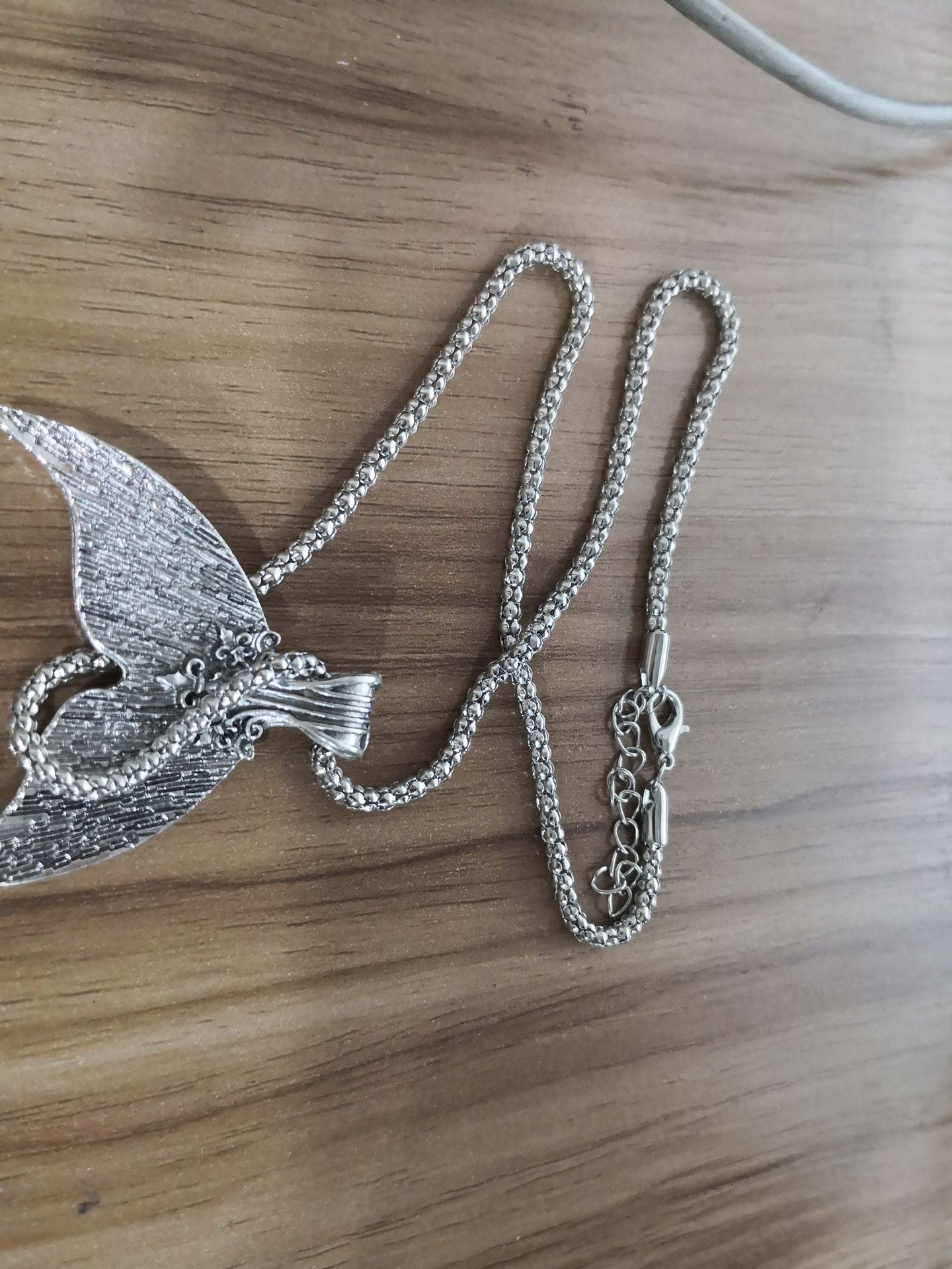 Vintage Look Mermaid Tail Pendant Necklace