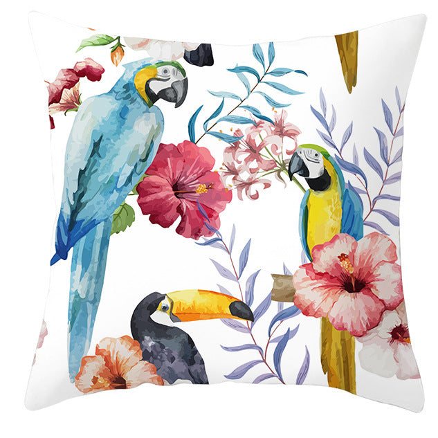 Bold Tropical Print Cushion Covers