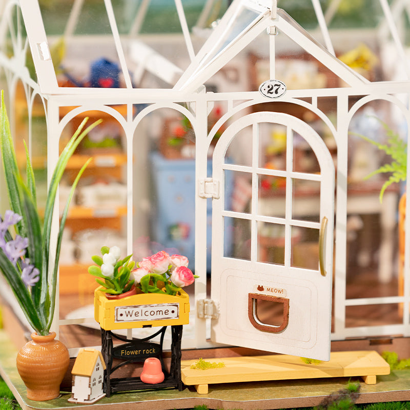 Rolife Hothouse or Greenhouse 3D Wooden Puzzle Build with LED Lighting