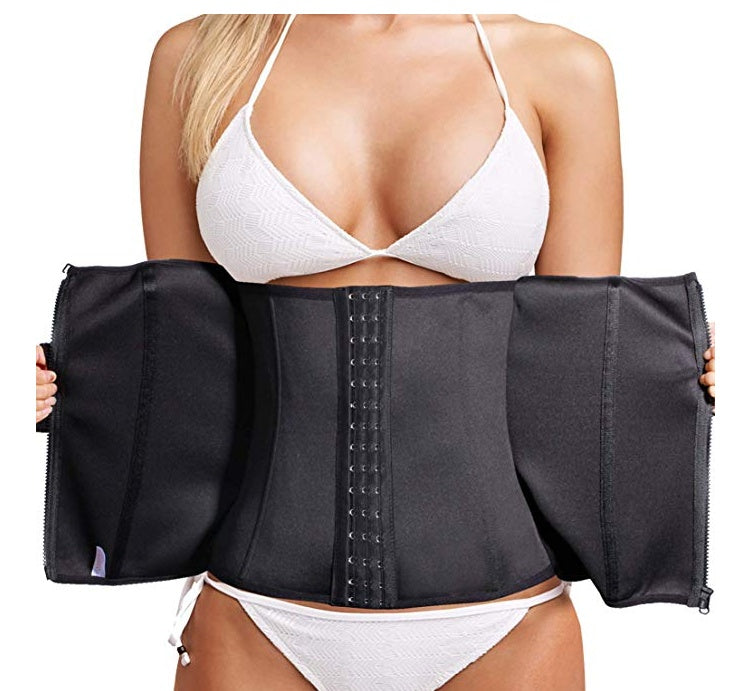 Dual Closure Waist Trainer Corset Shapewear Plus Size Waist Cincher