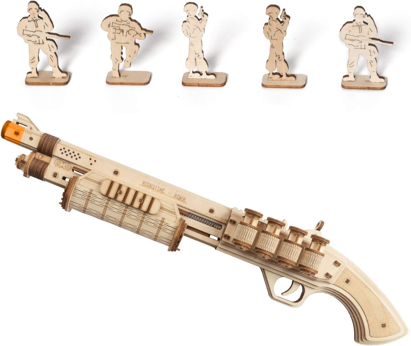 Robotime Revolver or Shotgun Gun 3D Puzzle Model Building Kit