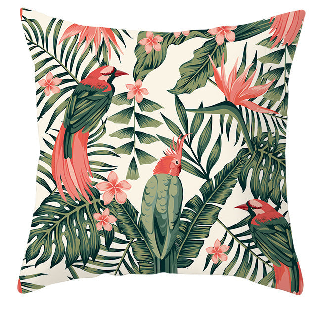 Bold Tropical Print Cushion Covers