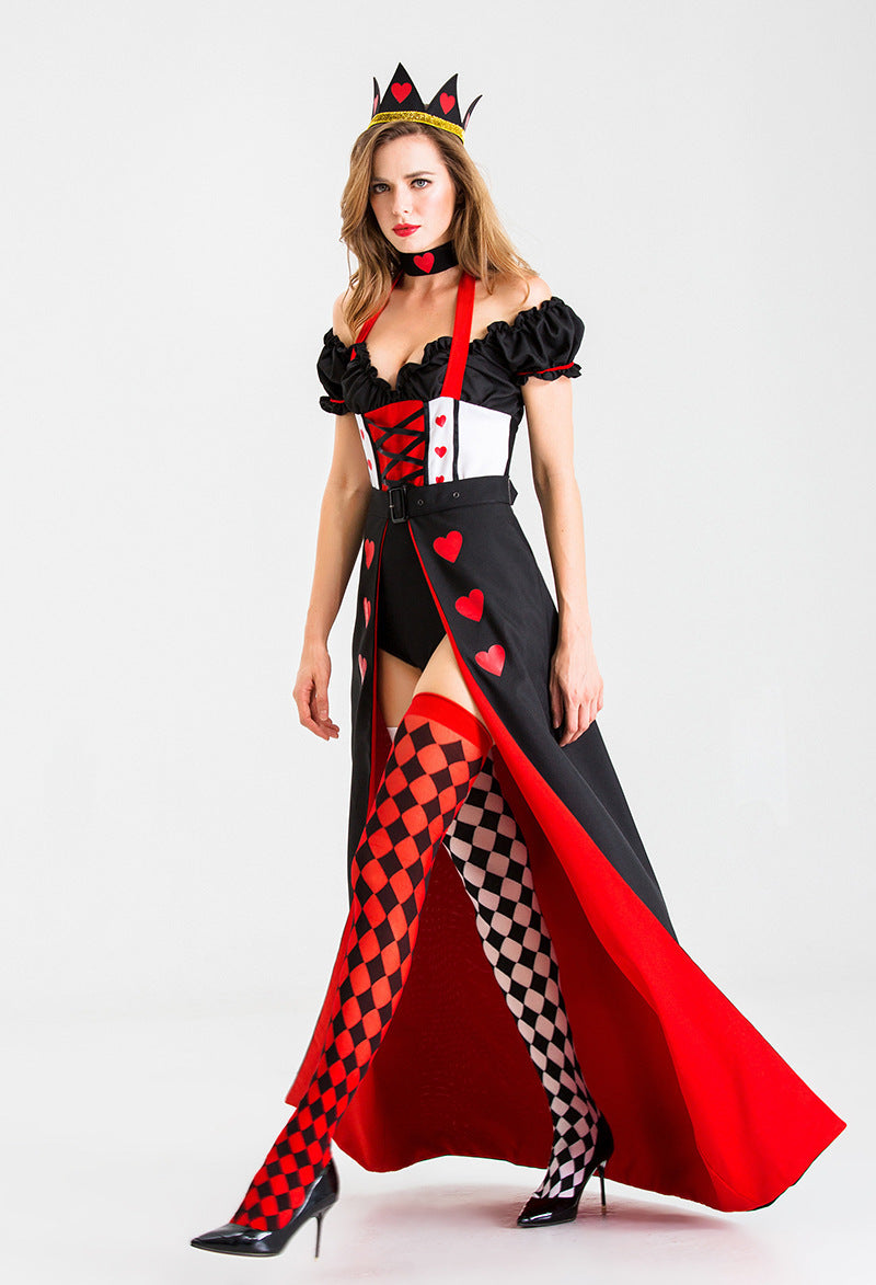 Red Queen of Hearts Sexy Dress Up Halloween Costume