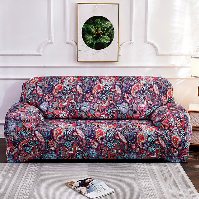 Bohemian Style Stretch Sofa Cover