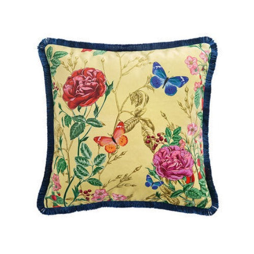 Luxury Botanical Throw Pillow Cushion Covers - Square 43cm