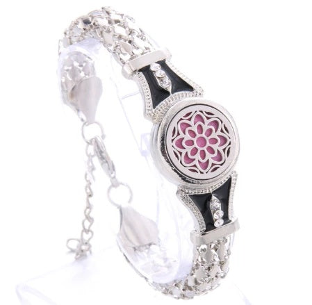 Aromatherapy Bracelet Available in Various Designs | Silver Electroplated